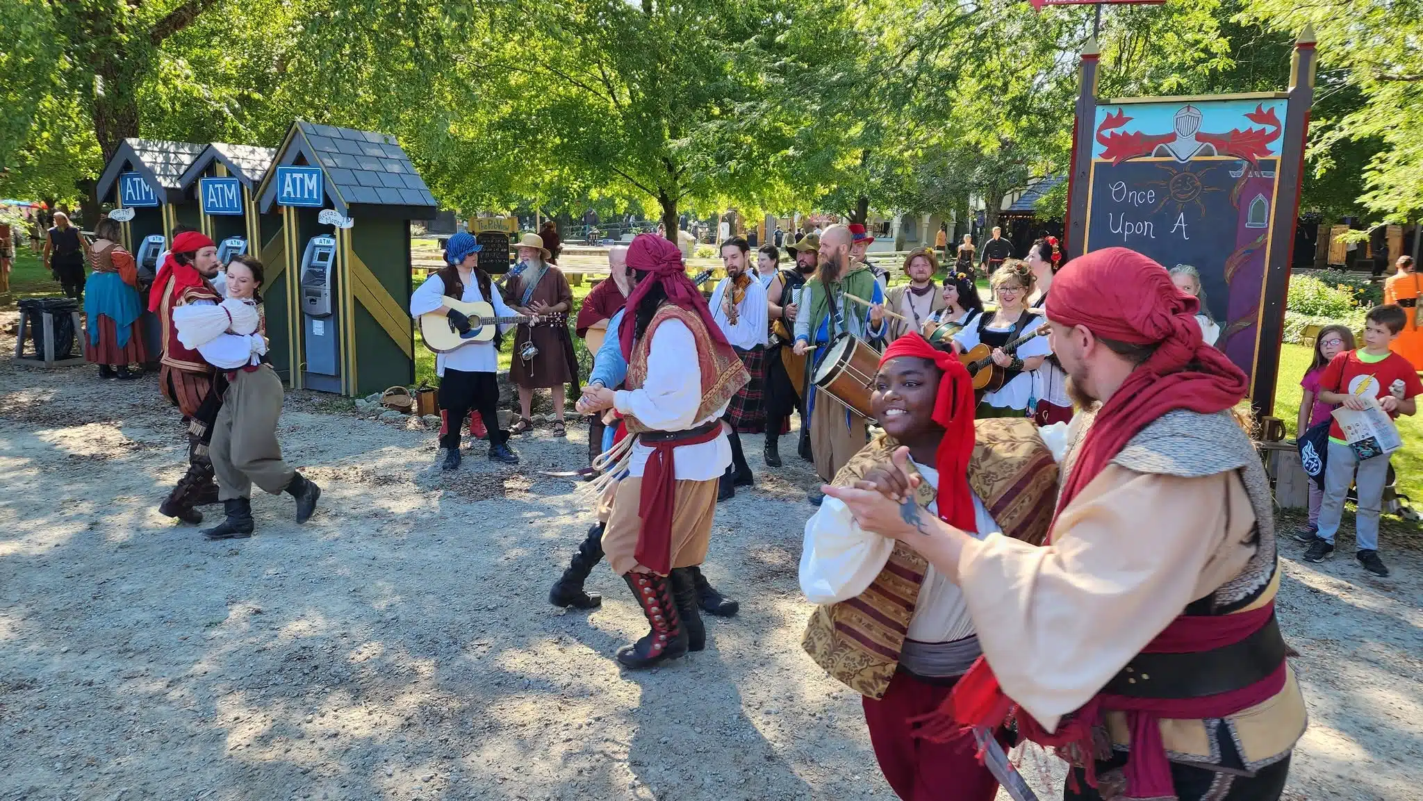 Ohio Renaissance Festival: A Day Trip From Indy With Kids 2 Dancing in the village at the Ohio Renaissance Festival