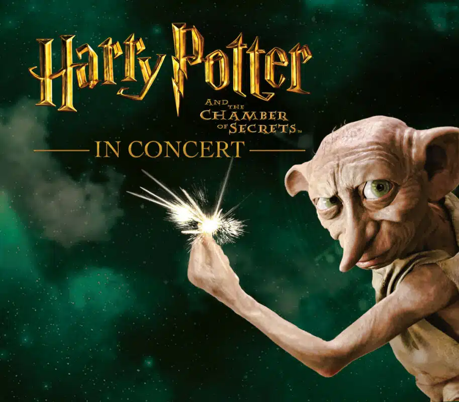 Harry Potter and the Chamber of Secrets in Concert graphic with Dobby