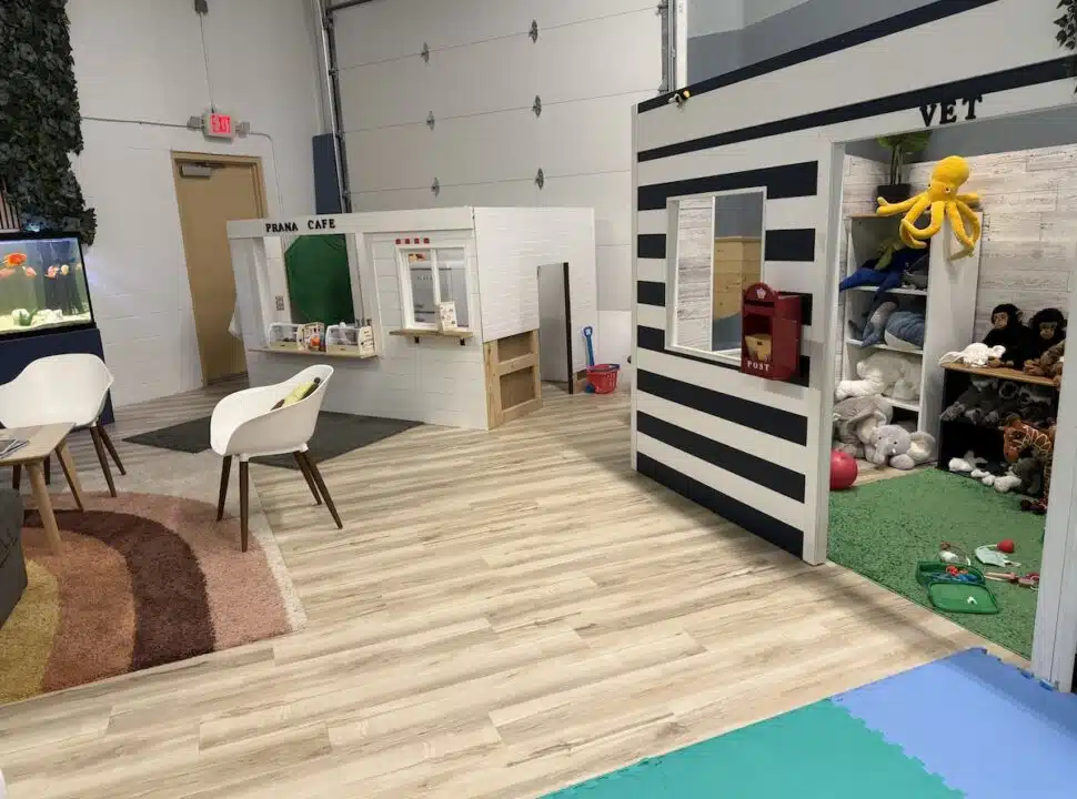 IMG_2835 Pretend veterinary clinic, play cafe and sensory activity table at Prana Play in Carmel