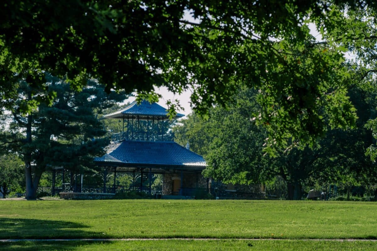 The pagoda at Garfield Park in Indianapolis