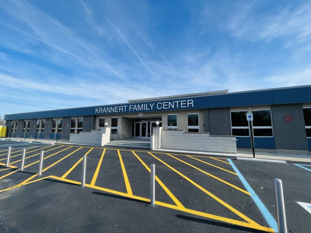 The renovated Krannert Park Family Center in Indianapolis