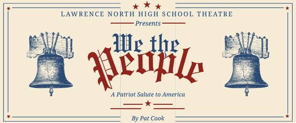 Liberty Bell art with the We The People title for Lawrence North High School